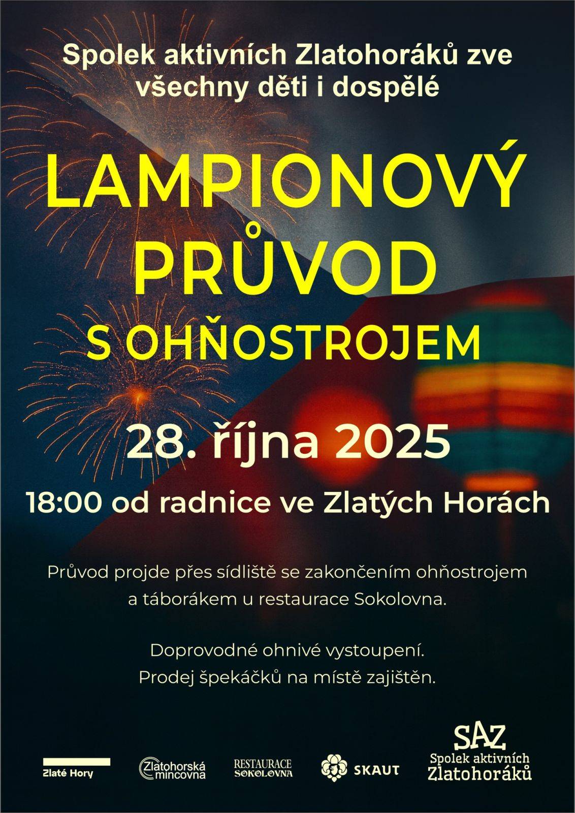 LAMPIONÝ PRŮVOD S OHŇOSTROJEM