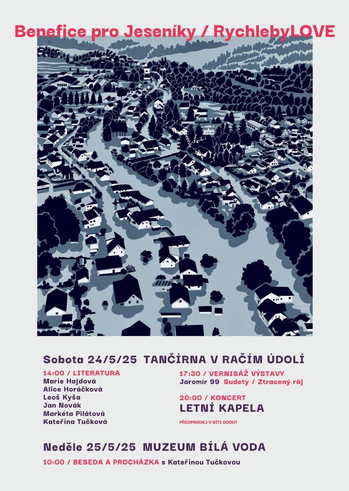 Letní kapela, Jaromír 99, Marie Hajdová, Alice Horáčková, Leoš Kyša, Jan Novák, Markéta Pilátová a Kateřina Tučková v Tančírně