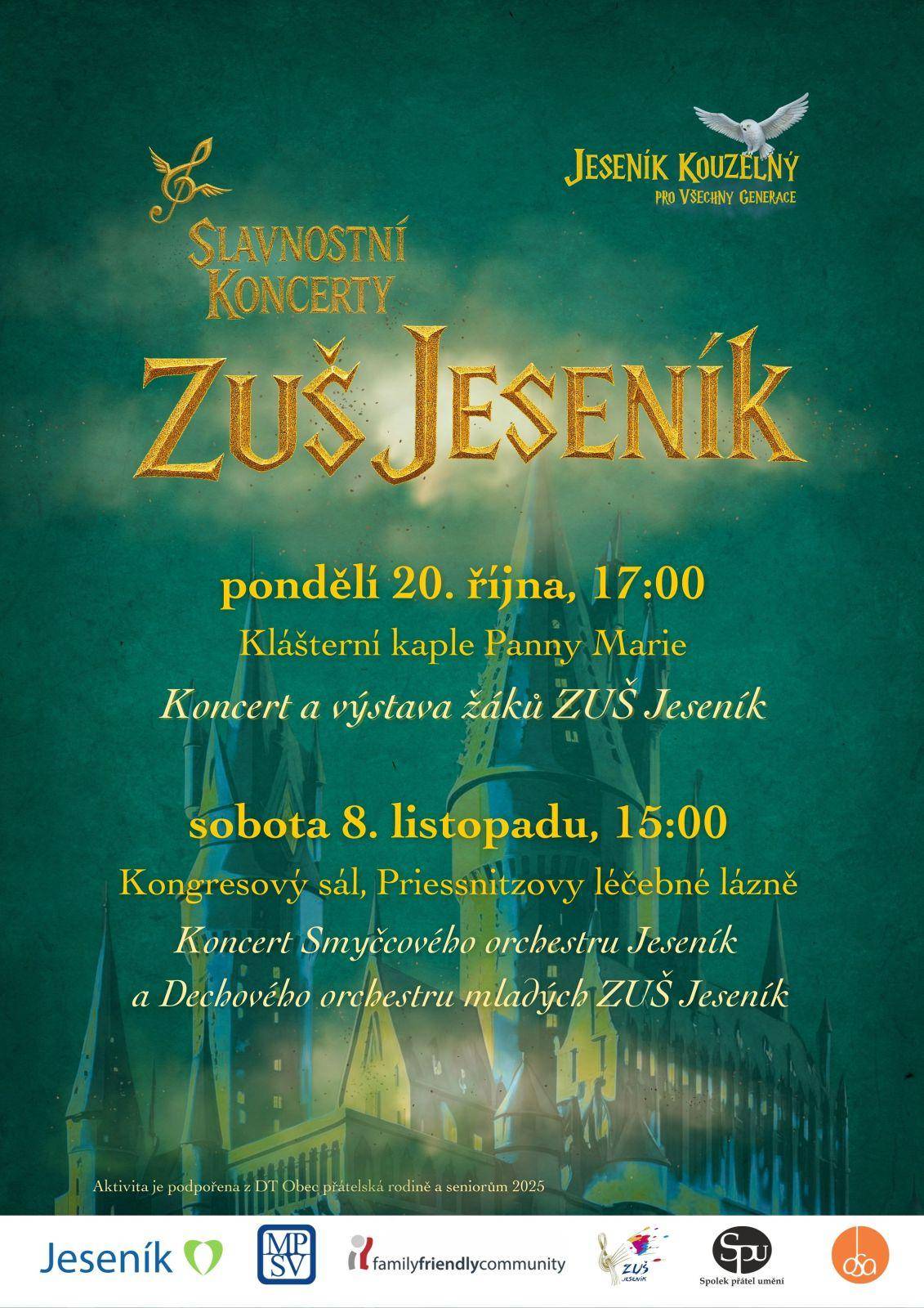 Slavnostní koncert (všech generací) ZUŠ Jeseník