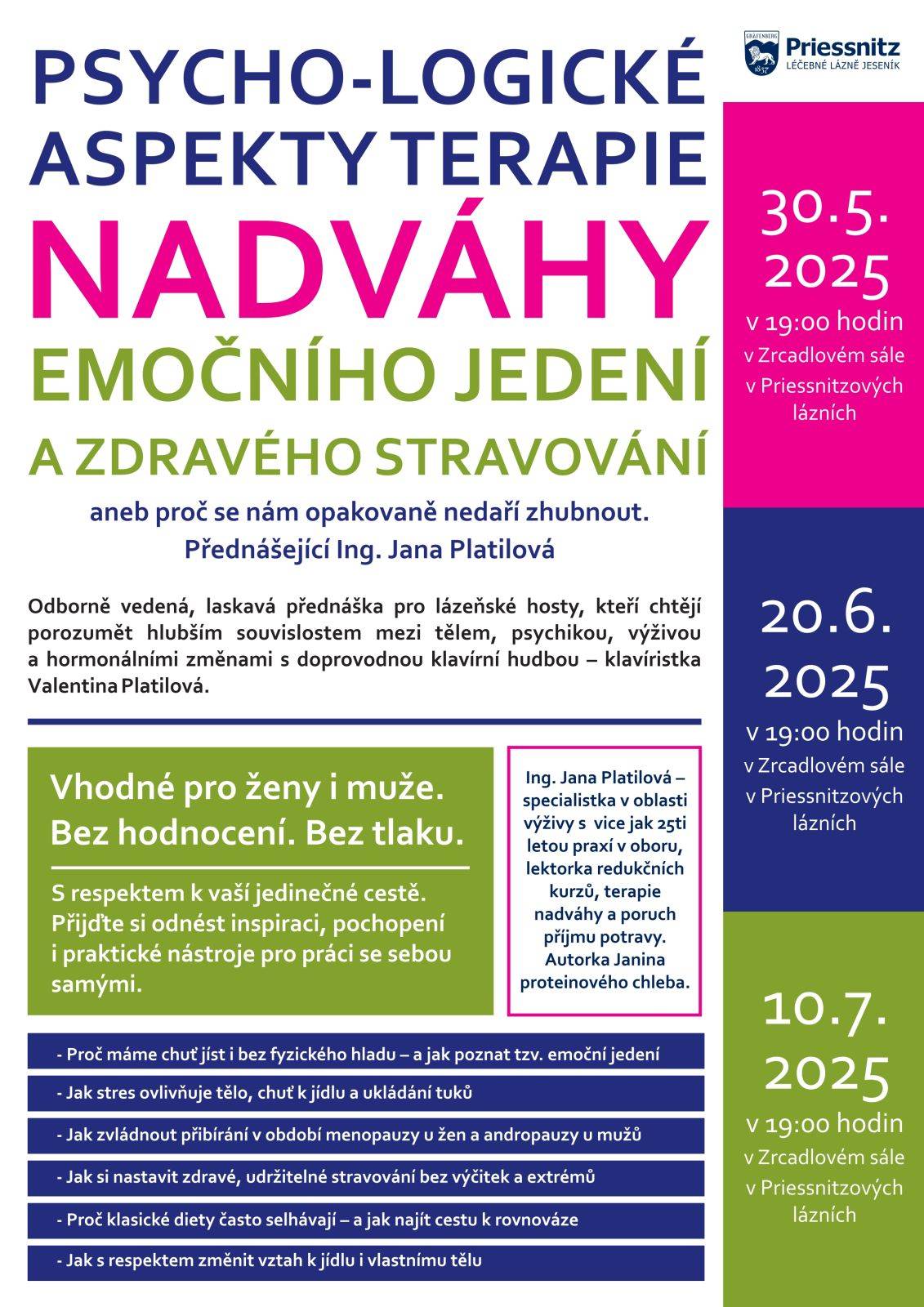 PSYCHO-LOGICKÉ ASPEKTY TERAPIE NADVÁHY, EMOČNÍHO JEDENÍ A ZDRAVÉHO STRAVOVÁNÍ