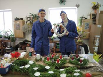 Vánoční výstava - příprava